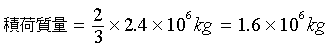 ω׎=1.6x10^6kg